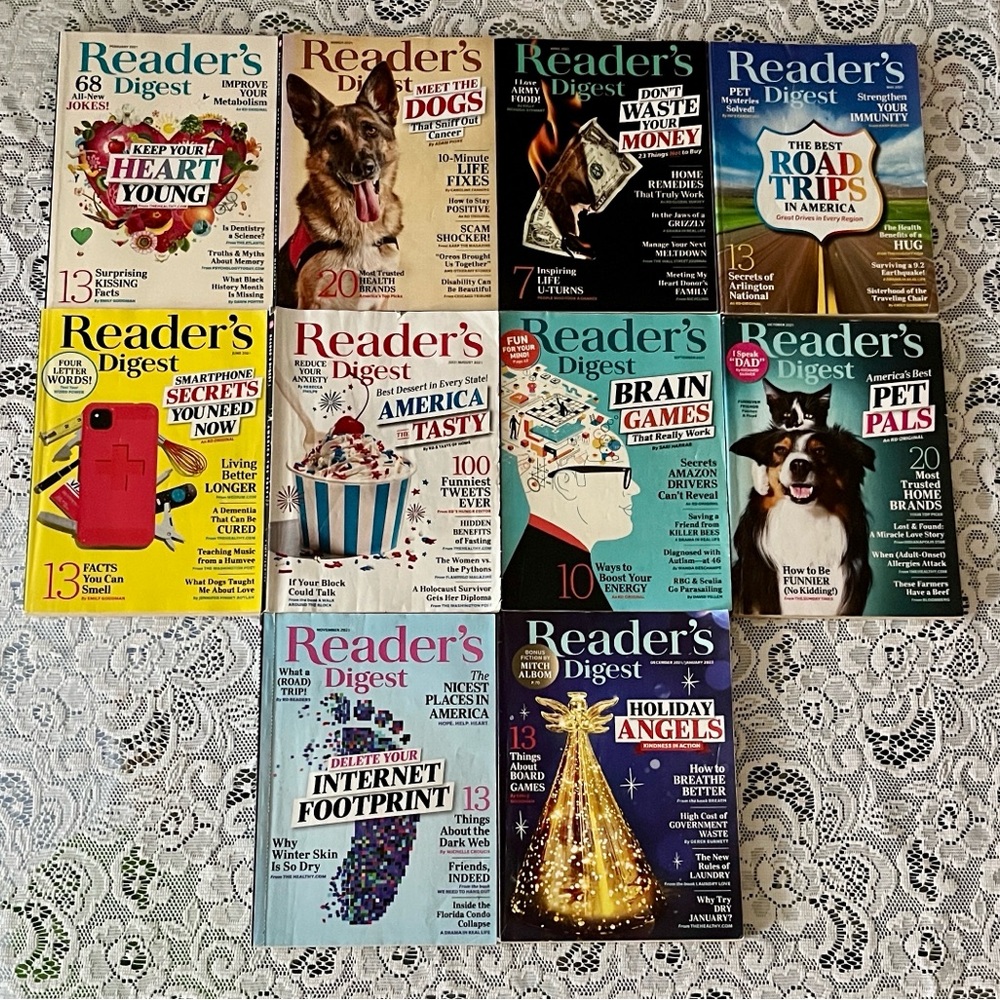 Reader’s Digest 2021 Lot of 10